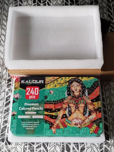 Lápis de cor Kalour - Conjunto com 240 cores - Novo