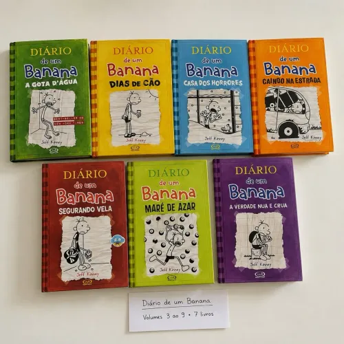 Coleção com 7 Livros Diário de um Banana - 6 Capa Dura | Excelente Estado