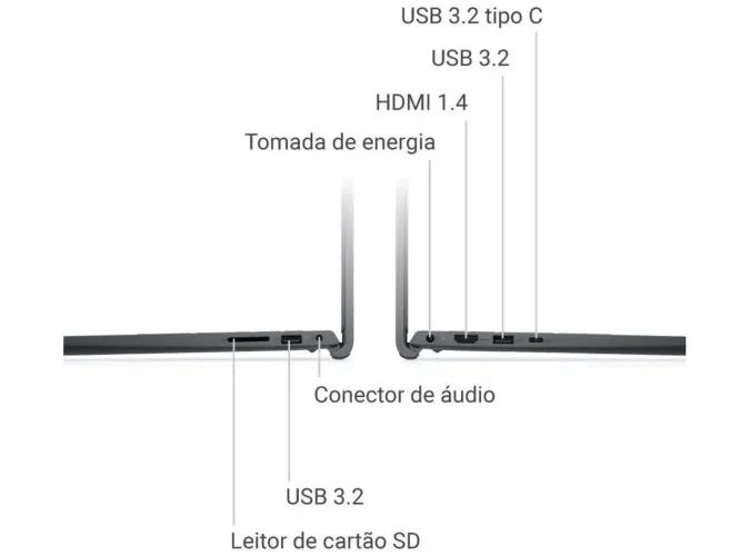 Notebook Dell 15.6pol Processador I5 13ª Geração