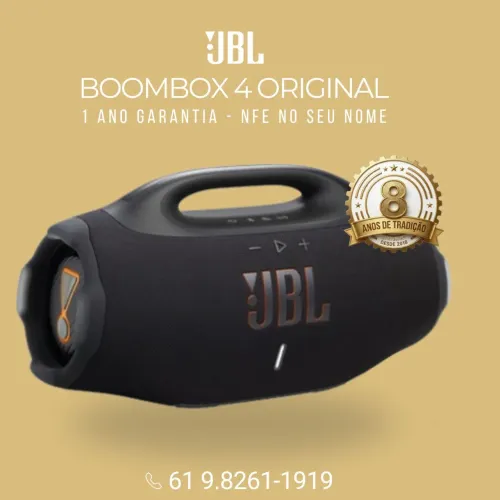 JBL BOOMBOX 4 | LACRADA e NOTA FISCAL NO SEU NOME