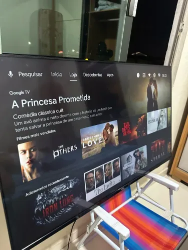 Smartv 55 4 k semi nova gigante
