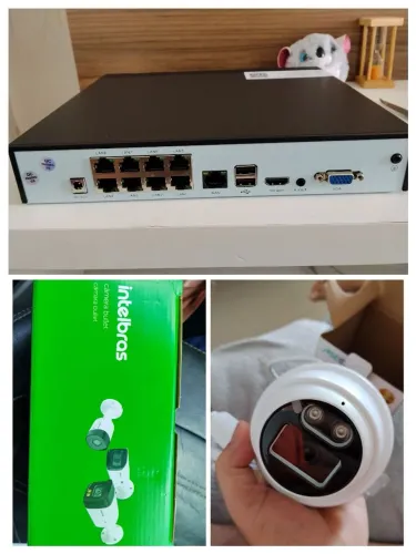 Kit 4 Câmeras POE E NVR