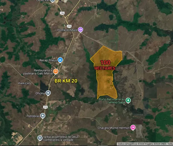 ** VENDE-SE /TERRA- 100 HECTARES - BR 156KM 20 ?(Titulando).