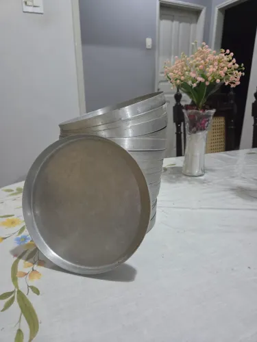 VENDE-SE 20 FORMAS DE ALUMÍNIO PARA FAZER PIZZA TAMANHO 18 CM
