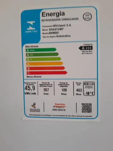 Geladeira Brastemp 