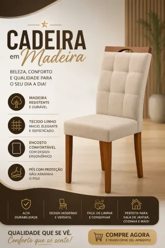 Cadeira Jantar Flores 