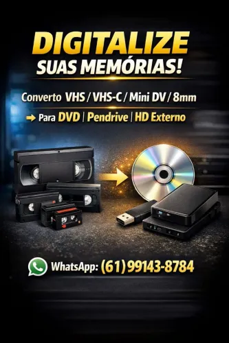 Convertemos fita VHS para formato MP4 