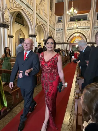 Vestido festa gala pedraria