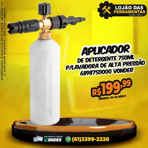 Aplicador de Detergente 750ML Para Lavadora de Alta Pressão Vonder