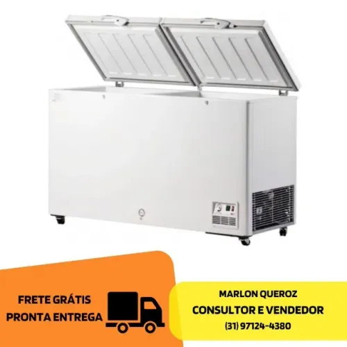 Freezer Horizontal 2 Tampas 503L Fricon Novo