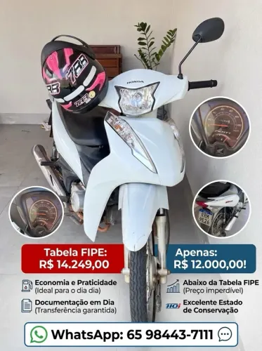 Moto Biz a venda. Passamos para o nome do novo proprietário sem custo adicional