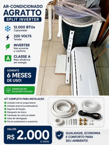 Vende-se Ar condicionado - Usado apenas 6 meses