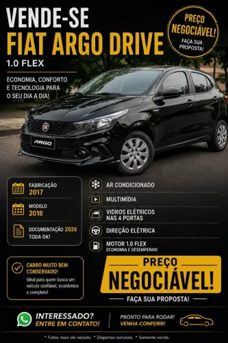 Fiat Argo Drive 1.0 6V Flex 2018