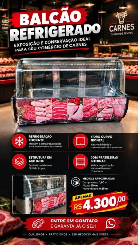 Balcão refrigerado