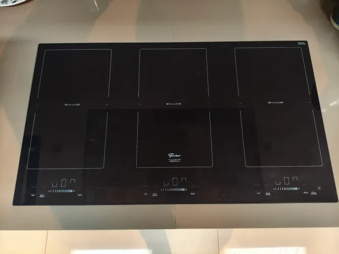 Cooktop Fischer Indução Platinum Ebony 6 Bocas