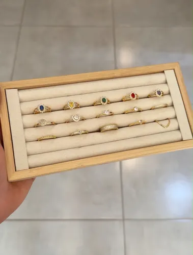 Anéis Feminino Banhados a ouro