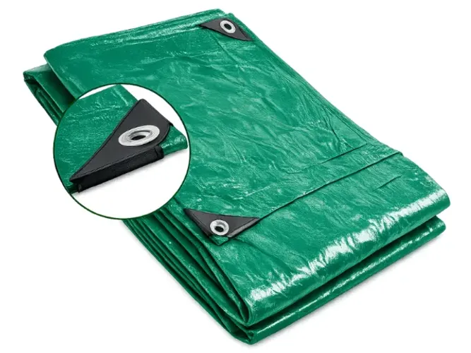 Lona de Polietileno Multiuso 4mx4m Proteção para Acampamento, Piscina e Telhado