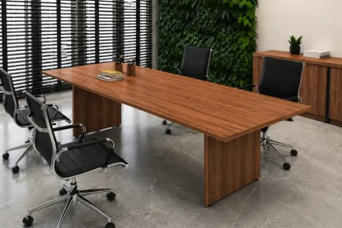 MESA DE REUNIÃO 170x70 CM - NOGAL | R$ 650,00