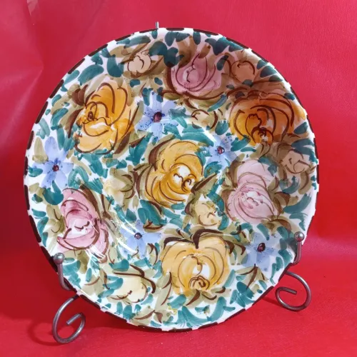 Prato Fundo Saladeira de Porcelana Decorativa 23x6