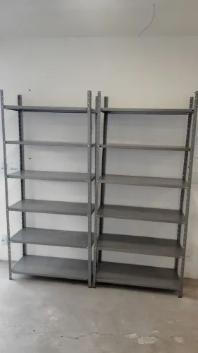 02 Estantes de aço 6 prateleiras 40cm Fortminas