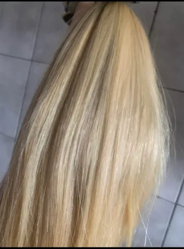 Lindo cabelo loiro 230 gramas 45 cm 