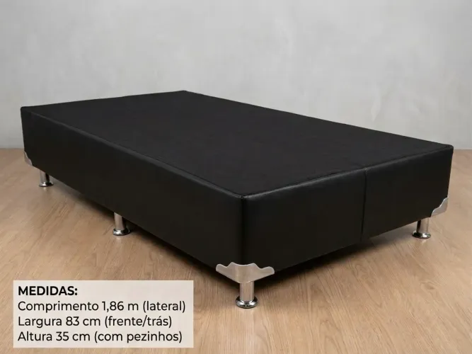 Base de Cama Box para Colchão (Preta) - Ótimo Estado!