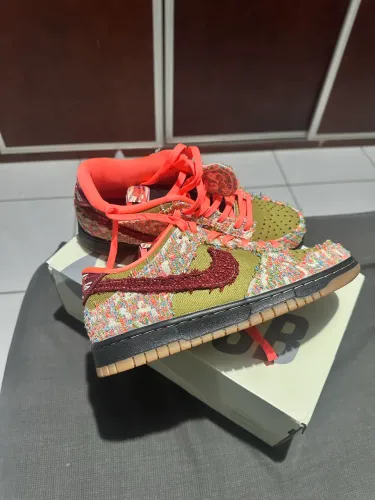 Nike Dunk Low Panda-Monium Green Curry Multi-Color.