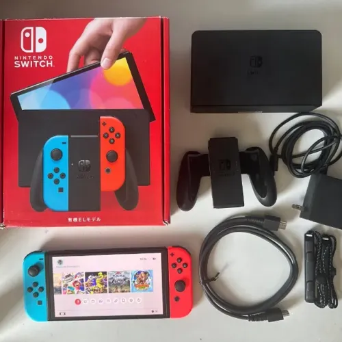 NINTENDO SWITCH V1 COMPLETO + CONTROLES EXTRAS + ZELDA