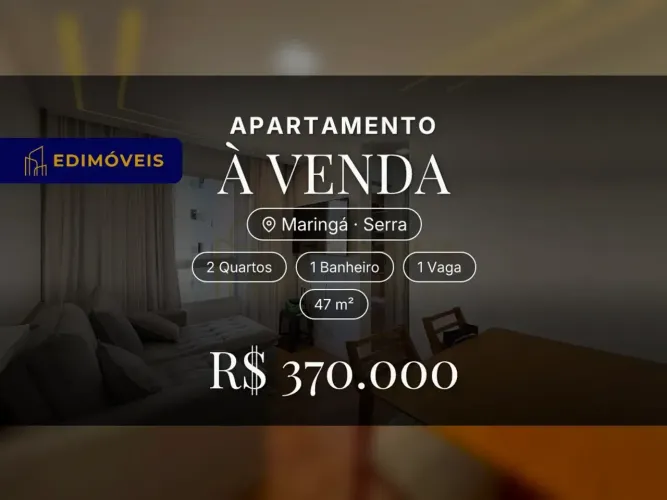 Linda Unidade em Maringá | Apartamento 2 Quartos Pronto para Morar