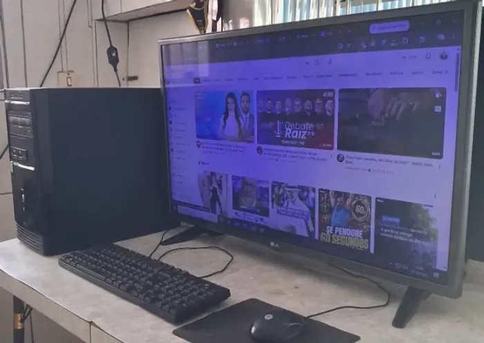 Computador com Monitor TV LG 32"