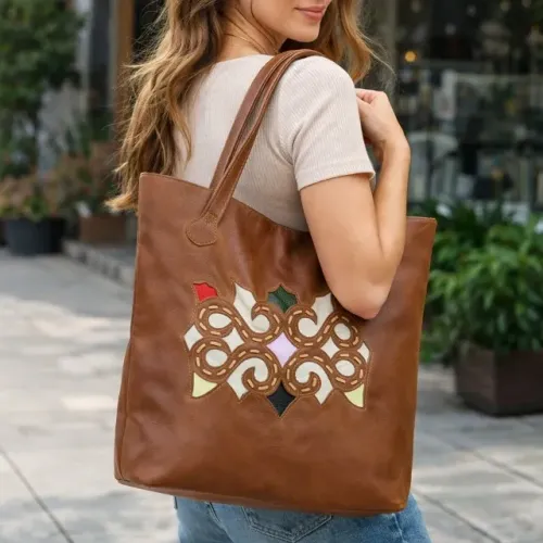 Bolsa Feminina Couro Legítimo Ombro Grande Modelo Premium