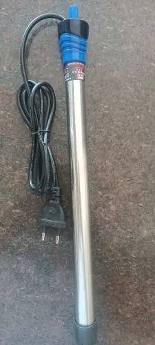 Termostato com aquecedor de aço inox para aquário 500w 220v novo