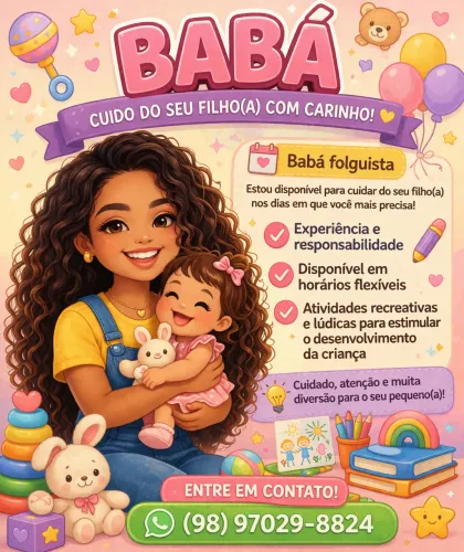BABÁ FOLGUISTA?-disponível para contratação !