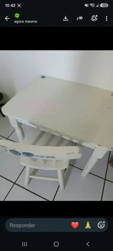 Mesa e cadeira tokstok