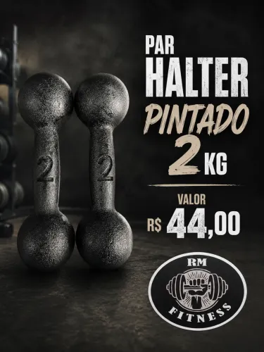 Par De Halter Pintado 2 kg