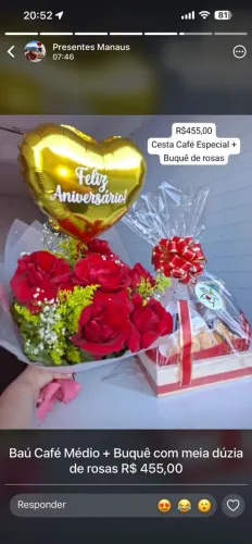 Cesta de café da manhã 