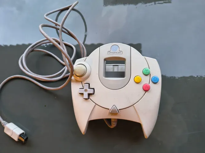 Controle Dreamcast logo azul original