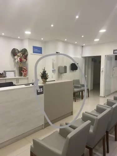 Balcão Recepção MDF Frapê - Clínica Médica 