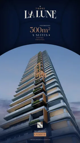 Torre La Lune 300m² 4/4 sendo 4 suítes! No coração do Umarizal.