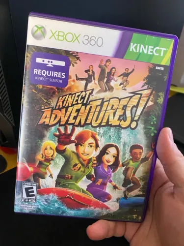Caixa original do jogo Kinect Adventures Xbox 360 com manual (não acompanha o jogo)