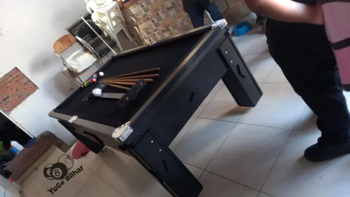 Mesa de sinuca mesa de bilhar com campo de pedra ardósia (Americana e Região)<br><br>