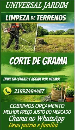 Corte de gramados + manutenção de jardim.