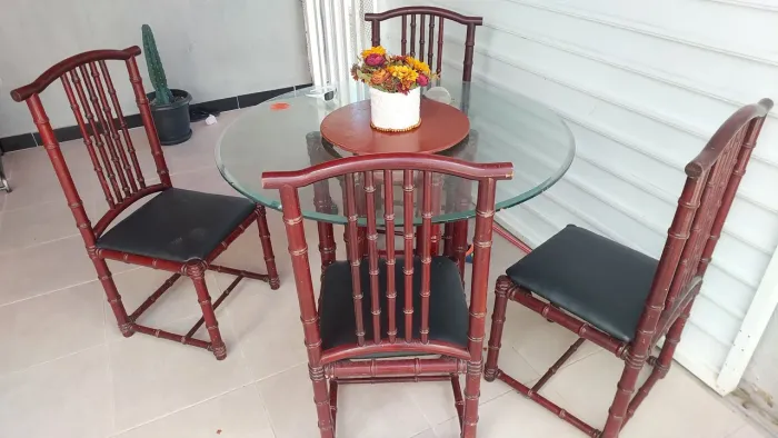 Mesa rustica bambo