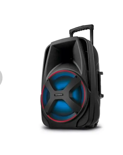 Caixa Amplificada Connect Power II Mondial Preto e Vermelho 550W RMS CM-550