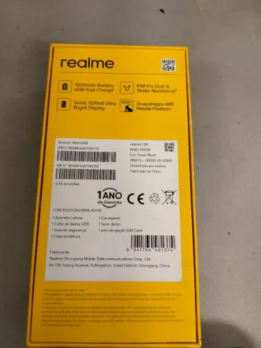 Telefone Ralme top 