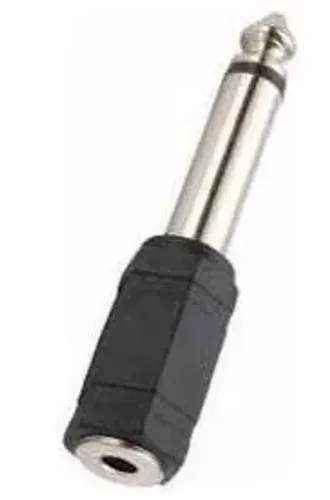 Adaptador Plug P10 (macho) Audio Mono X P2 (femea) Conversor