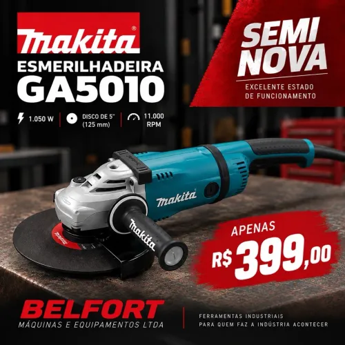 ESMERILHADEIRA MAKITA 5 POLEGADAS!