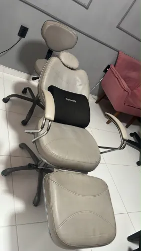 Cadeira Poltrona Luxo Reclinável + Mocho