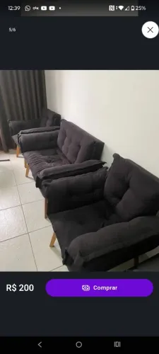 Sofa + duas poltronas