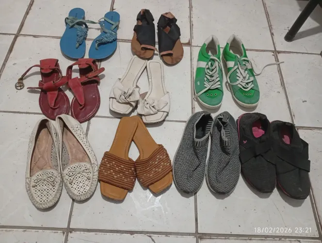 Lote de sapatos